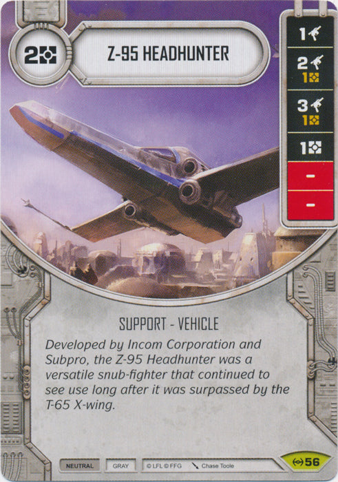 Z-95 Headhunter (EAW) Rare Star Wars Destiny Fantasy Flight Games