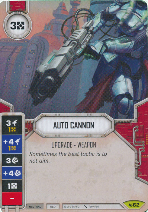 Auto Cannon (LEG) Rare Star Wars Destiny Fantasy Flight Games