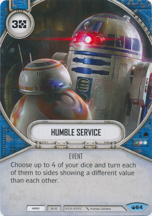 Humble Service (SOH) Common Star Wars Destiny Fantasy Flight Games
