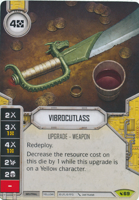 Vibrocutlass (LEG) Rare Star Wars Destiny Fantasy Flight Games