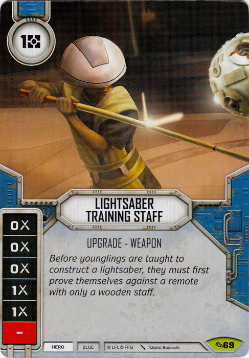 Lightsaber Training Staff (ATG) Rare Star Wars Destiny Fantasy Flight Games