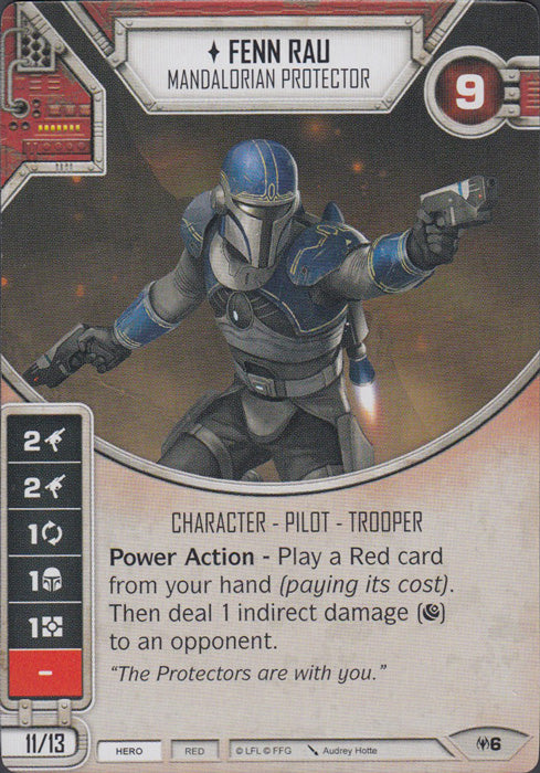 Fenn Rau - Mandalorian Protector (AON) Starter Star Wars Destiny Fantasy Flight Games