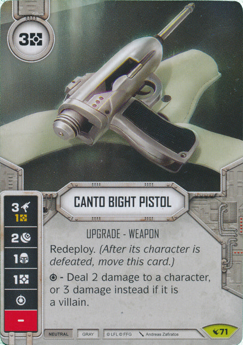 Canto Bight Pistol (LEG) Rare Star Wars Destiny Fantasy Flight Games