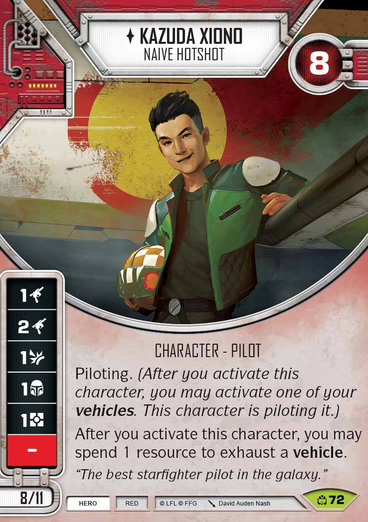 Kazuda Xiono (CM) Rare Star Wars Destiny Fantasy Flight Games