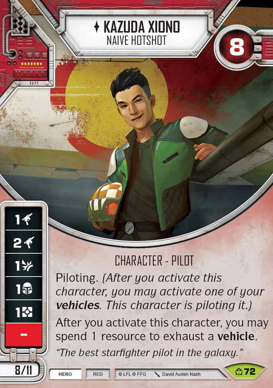 Kazuda Xiono (CM) Rare Star Wars Destiny Fantasy Flight Games