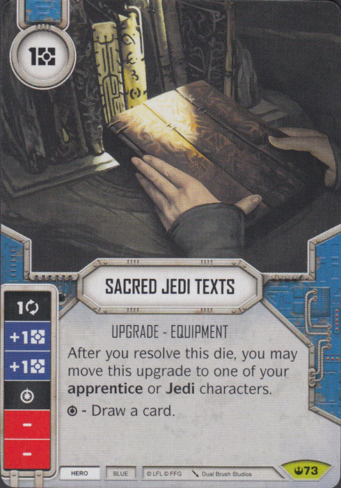 Sacred Jedi Texts (SOH) Rare Star Wars Destiny Fantasy Flight Games
