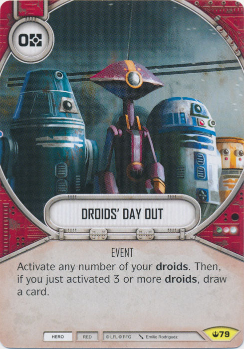 Droids' Day Out (SOH) Uncommon Star Wars Destiny Fantasy Flight Games