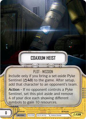 Coaxium Heist (CM) Uncommon Star Wars Destiny Fantasy Flight Games