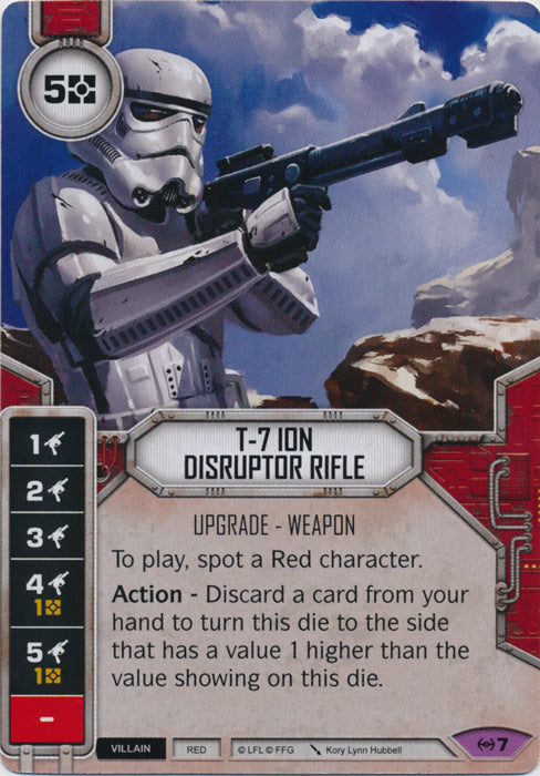 T-7 Ion Disruptor Rifle (EAW) Legendary Star Wars Destiny Fantasy Flight Games
