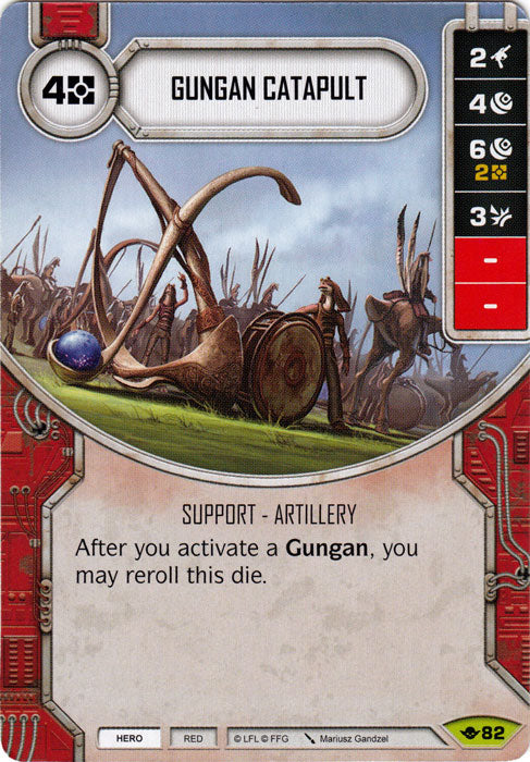 Gungan Catapult (WotF) Rare Star Wars Destiny Fantasy Flight Games