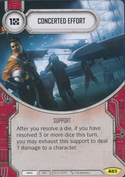 Concerted Effort (CONV) Uncommon Star Wars Destiny Fantasy Flight Games