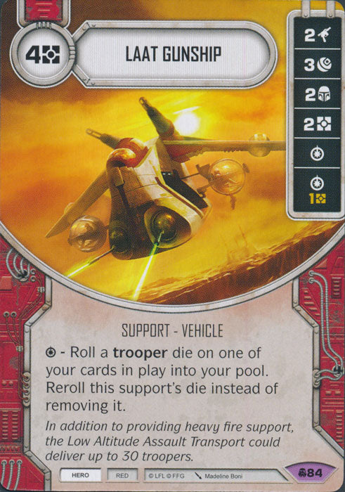 Laat Gunship (CONV) Legendary Star Wars Destiny Fantasy Flight Games