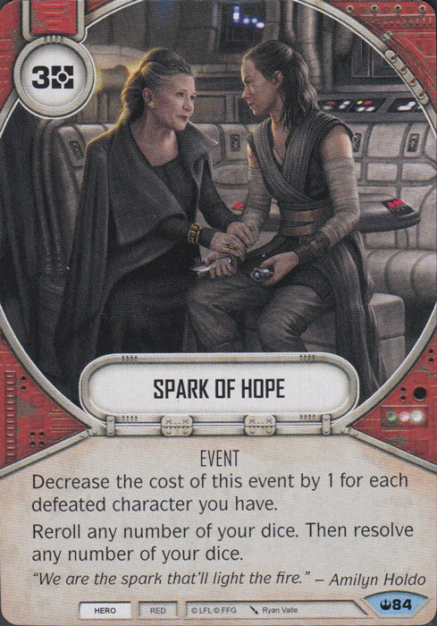 Spark of Hope (SOH) Common Star Wars Destiny Fantasy Flight Games