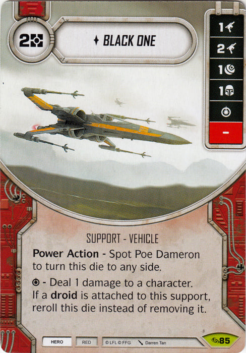 Black One (ATG) Rare Star Wars Destiny Fantasy Flight Games