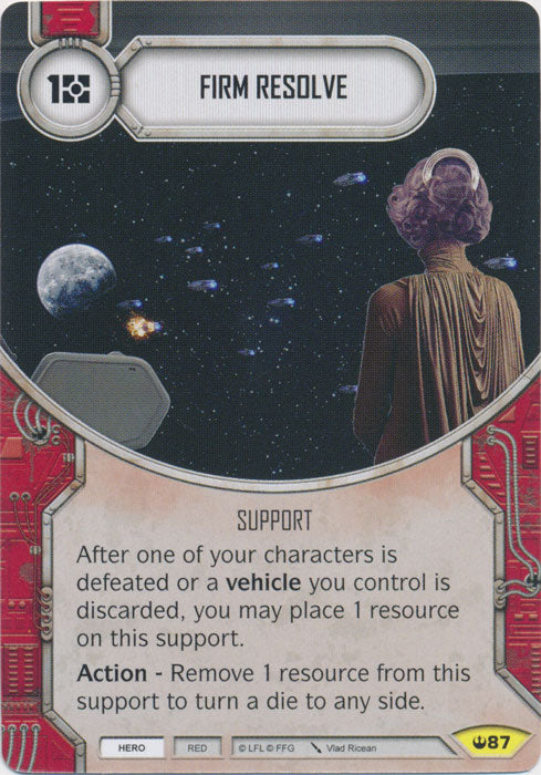 Firm Resolve (SOH) Uncommon Star Wars Destiny Fantasy Flight Games