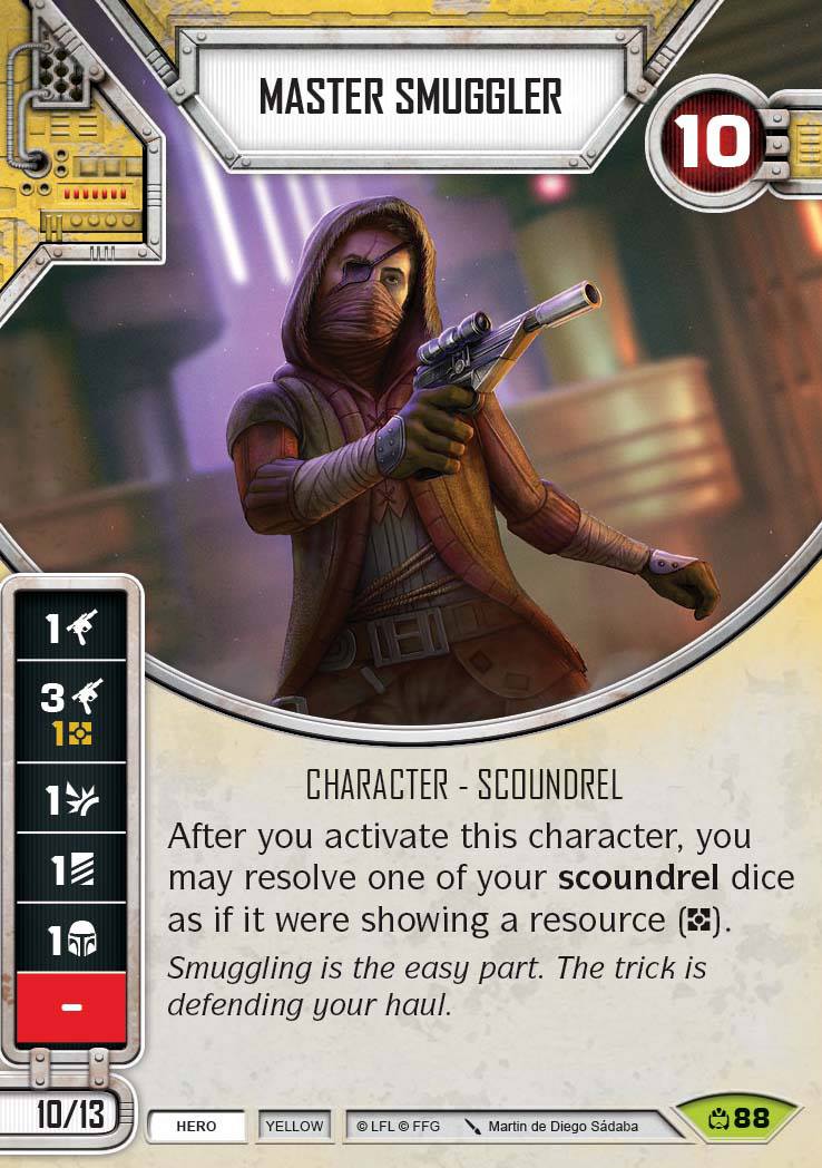 star wars destiny rare cards Master Smuggler (CM) Rare