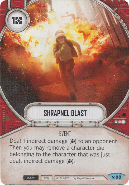 Shrapnel Blast (LEG) Common Star Wars Destiny Fantasy Flight Games