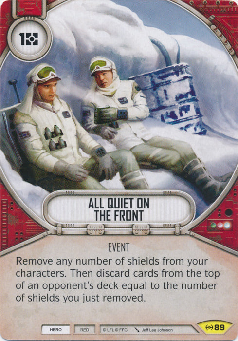 All Quiet On The Front (EAW) Uncommon Star Wars Destiny Fantasy Flight Games