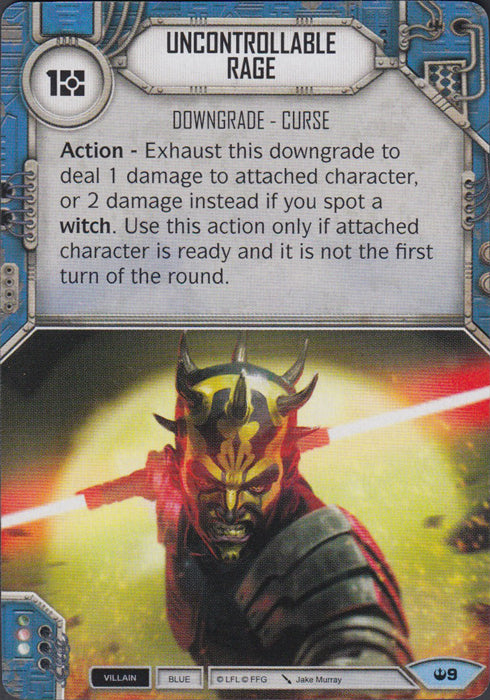 Uncontrollable Rage (SOH) Common Star Wars Destiny Fantasy Flight Games