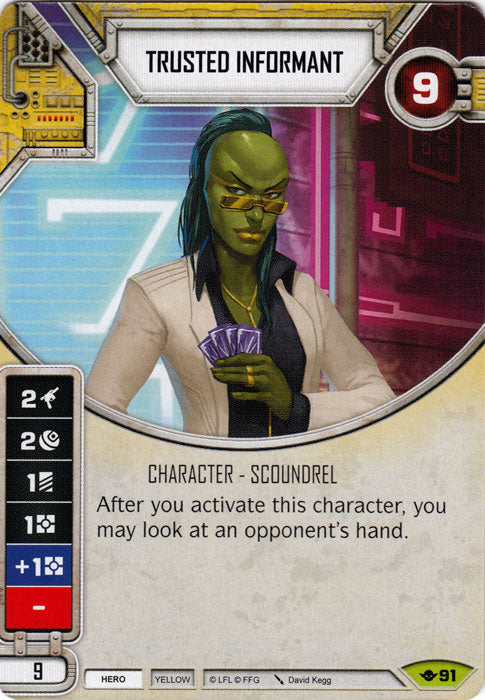 Trusted Informant (WotF) Rare Star Wars Destiny Fantasy Flight Games