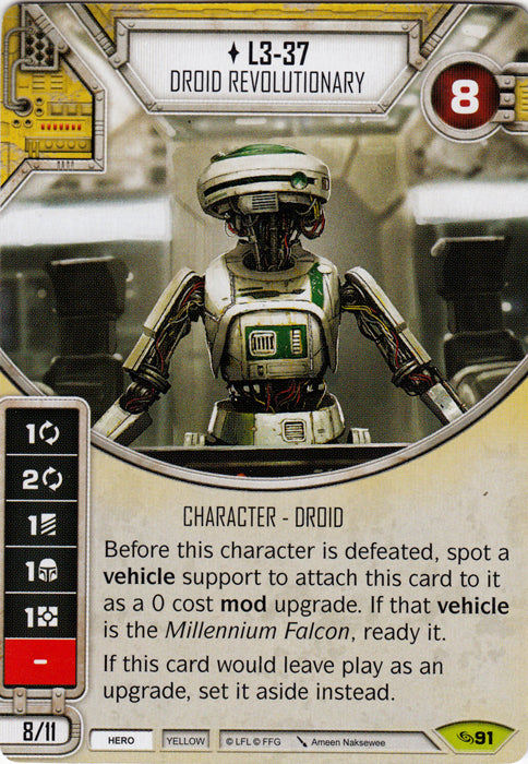 L3-37 - Droid Revolutionary (ATG) Rare Star Wars Destiny Fantasy Flight Games