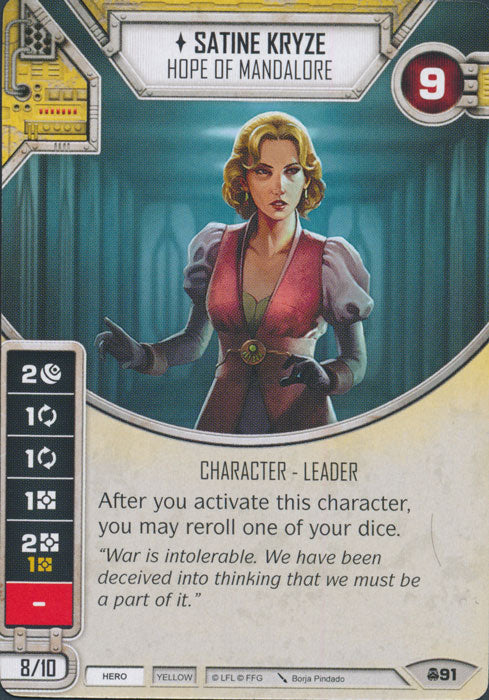 Satine Kryze - Hope of Mandalore (CONV) Starter Star Wars Destiny Fantasy Flight Games