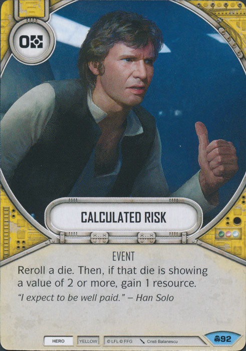 Calculated Risk (CONV) Common Star Wars Destiny Fantasy Flight Games