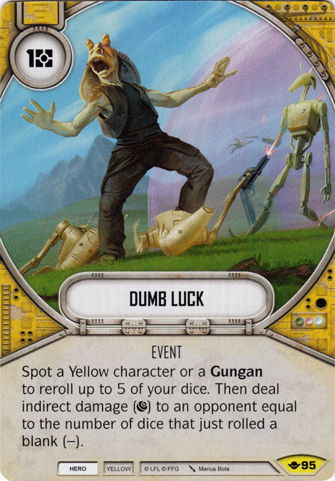 Dumb Luck (WotF) Uncommon Star Wars Destiny Fantasy Flight Games