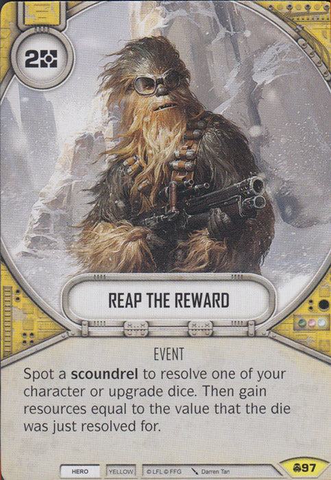 Reap the Reward (CONV) Uncommon Star Wars Destiny Fantasy Flight Games