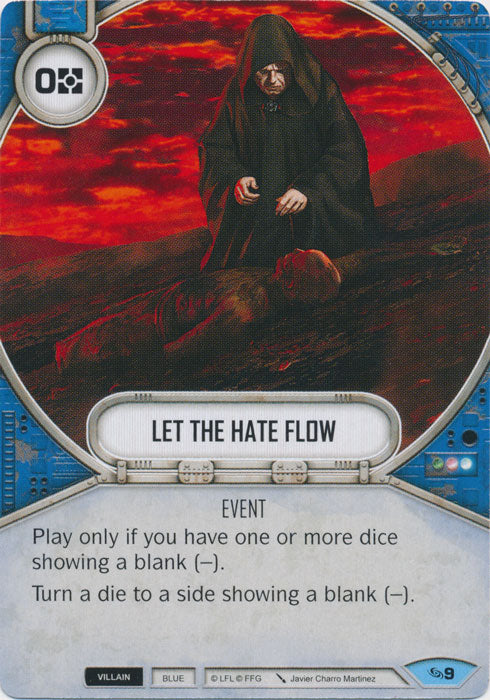 Let The Hate Flow (ATG) Common Star Wars Destiny Fantasy Flight Games
