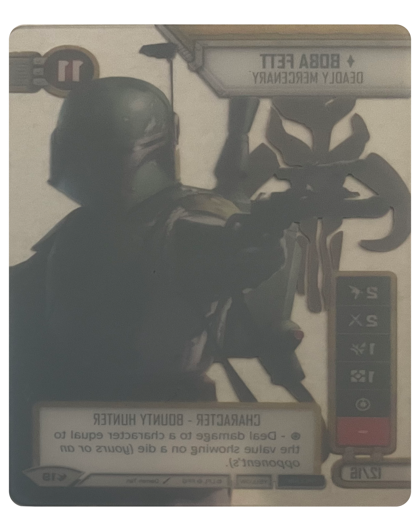 Boba Fett - Deadly Mercenary (LEG) SpotGLASS Promo Star Wars Destiny Fantasy Flight Games