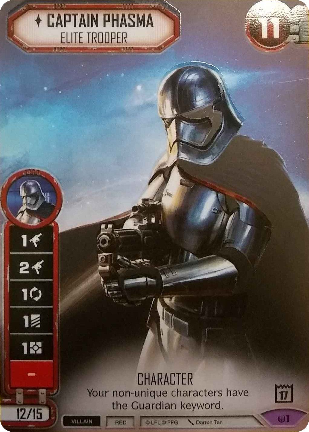 Captain Phasma - Elite Trooper (AWK) SpotGloss Promo Star Wars Destiny Fantasy Flight Games