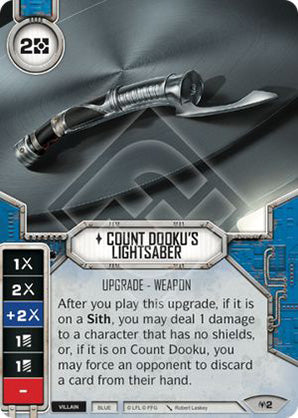 Count Dooku's Lightsaber (AON) Starter Star Wars Destiny Fantasy Flight Games