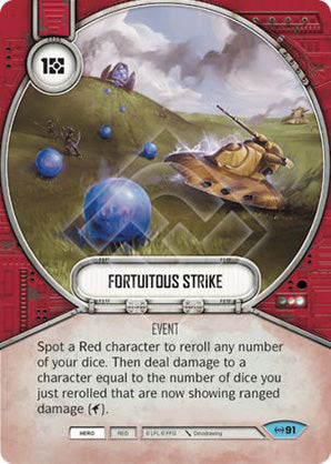 Fortuitous Strike (EAW) Common Star Wars Destiny Fantasy Flight Games