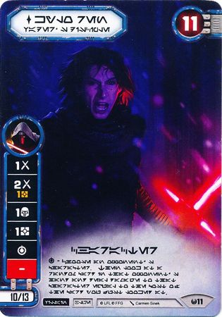 Kylo Ren – Vader’s Disciple (AWK) Aurebesh Promo (Card only) Star Wars Destiny Fantasy Flight Games
