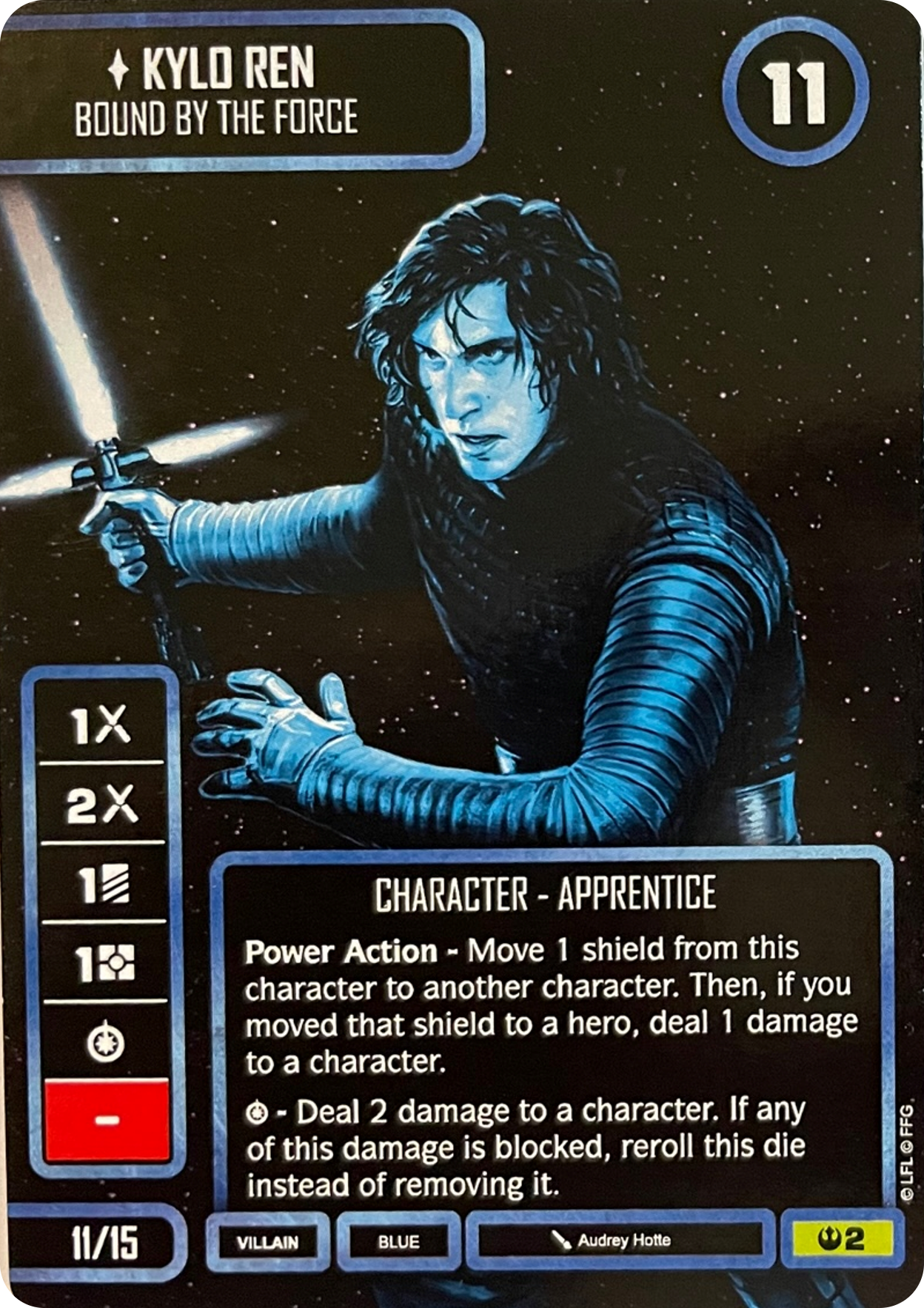 Kylo Ren - Bound by the Force (SOH) Monochrome Promo (Card only) Star Wars Destiny Fantasy Flight Games