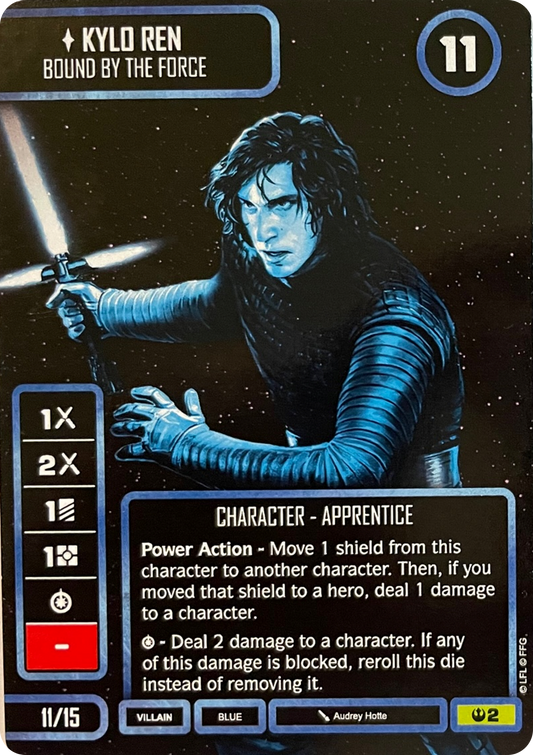 Kylo Ren - Bound by the Force (SOH) Monochrome Promo (Card only) Star Wars Destiny Fantasy Flight Games