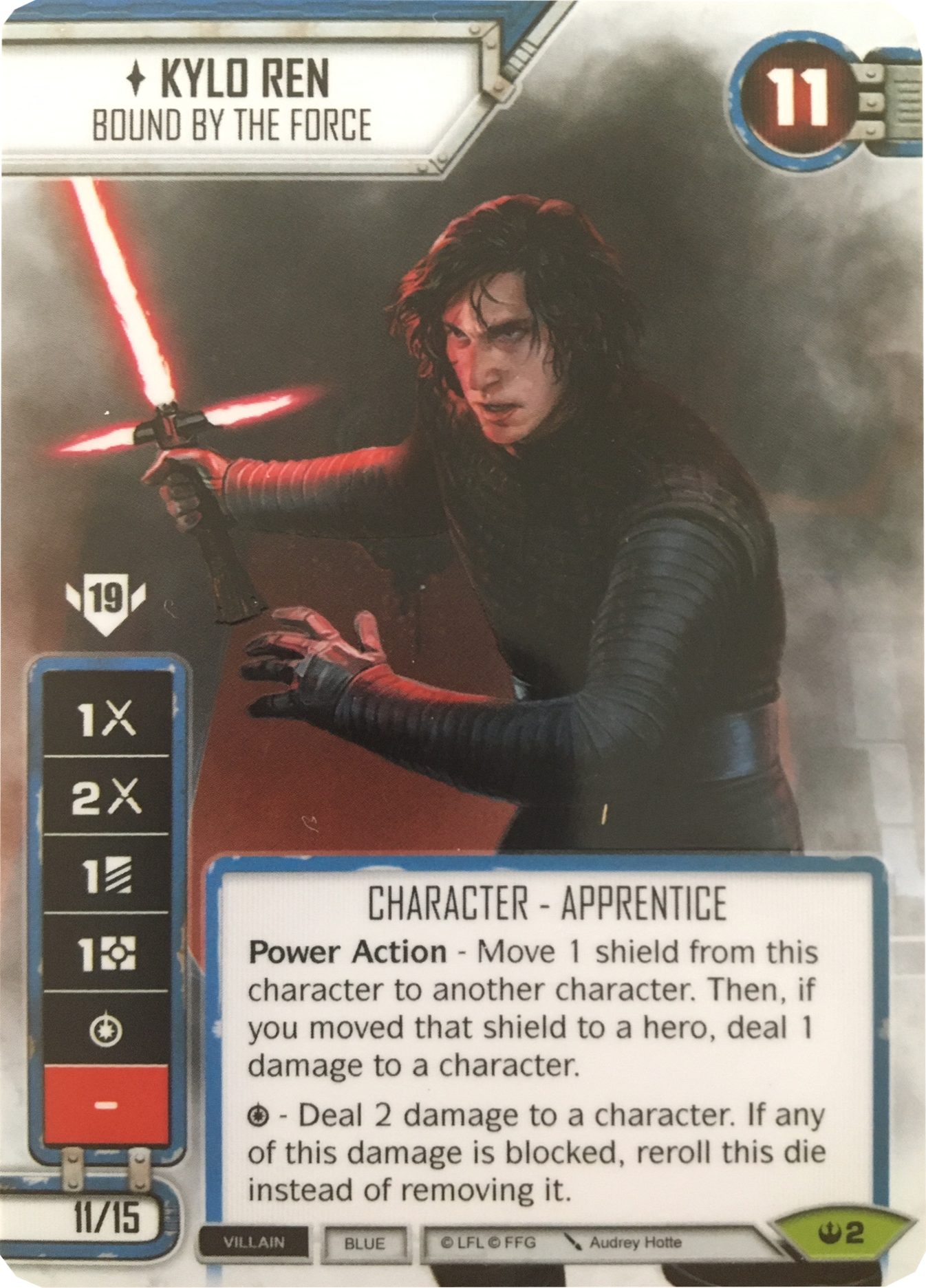 Kylo Ren - Bound by the Force (SOH) Spotgloss Promo (Card only) Star Wars Destiny Fantasy Flight Games