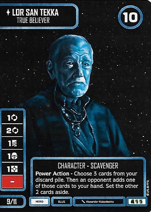 Lor San Tekka – True Believer (CONV) Monochrome Promo (Card only) Star Wars Destiny Fantasy Flight Games