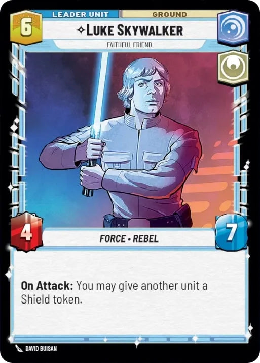 Luke Skywalker - Faithful Friend (SOR) Special Star Wars Unlimited Fantasy Flight Games