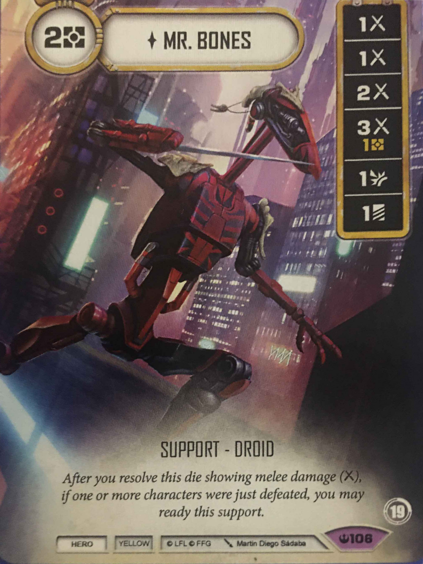 Mr. Bones (SOH) Promo (Card only) Star Wars Destiny Fantasy Flight Games