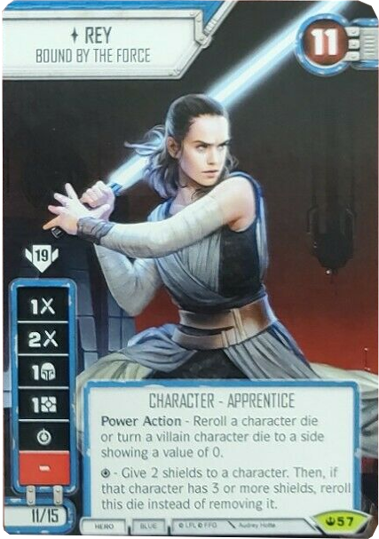 Rey - Bound by the Force (SOH) Promo (Card only) Star Wars Destiny Fantasy Flight Games