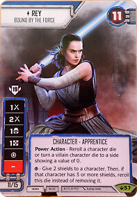 Rey - Bound by the Force (SOH) Spotgloss Promo (Card only) Star Wars Destiny Fantasy Flight Games