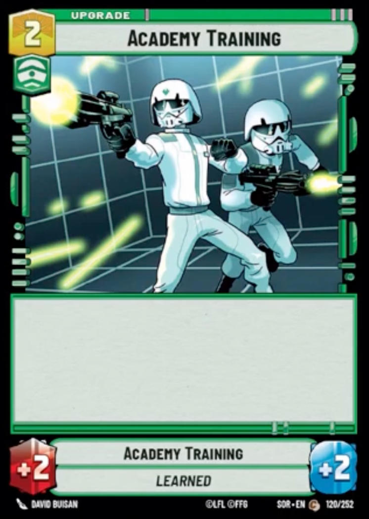 Academy Training (SOR) Common Star Wars Unlimited Fantasy Flight Games Standard Non-Foil