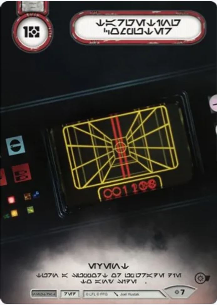 Targeting Computer (Rivals) Aurebesh Promo Star Wars Destiny Fantasy Flight Games