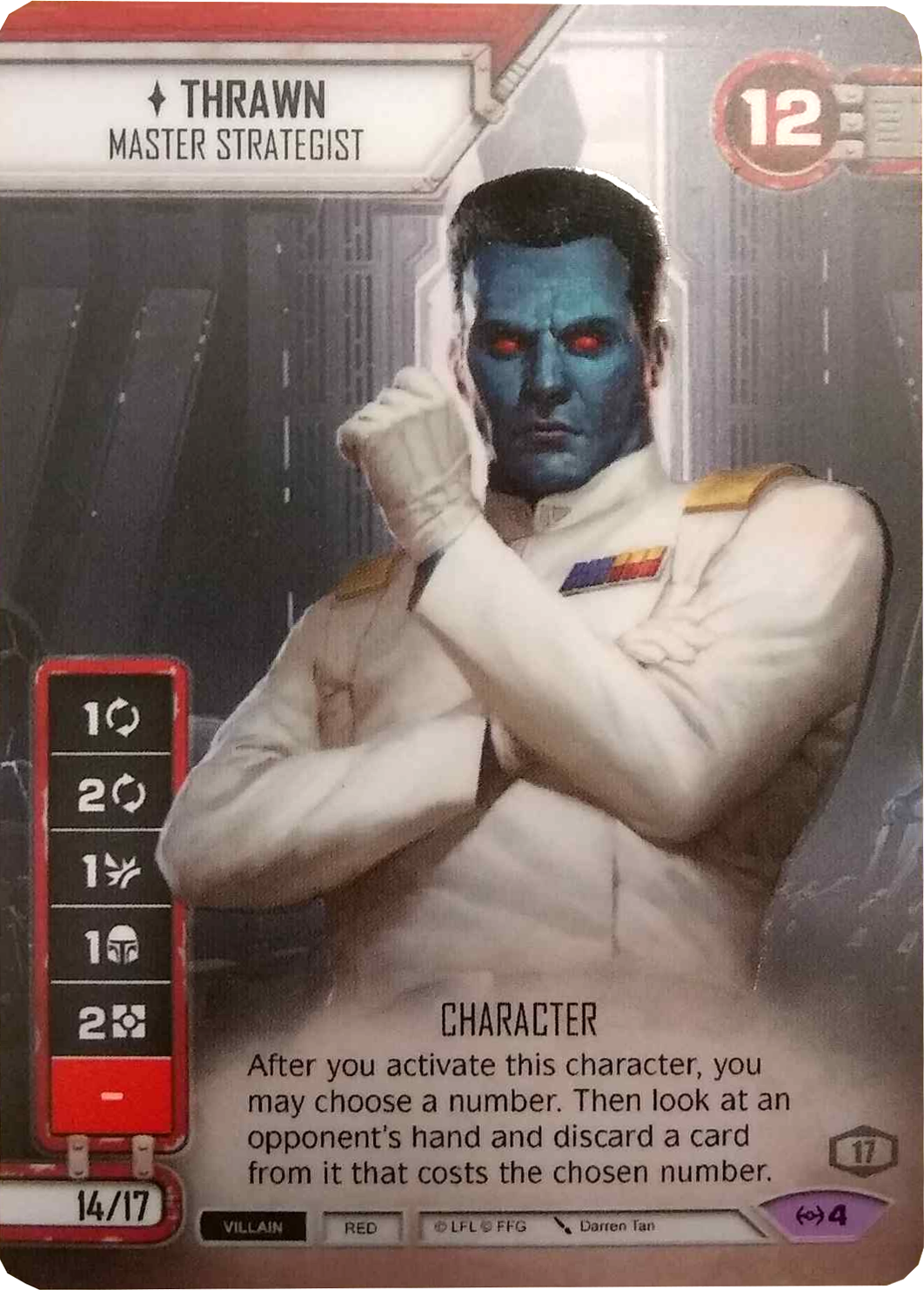 Thrawn - Master Strategist (EAW) Spotgloss Promo (Card only) Star Wars Destiny Fantasy Flight Games