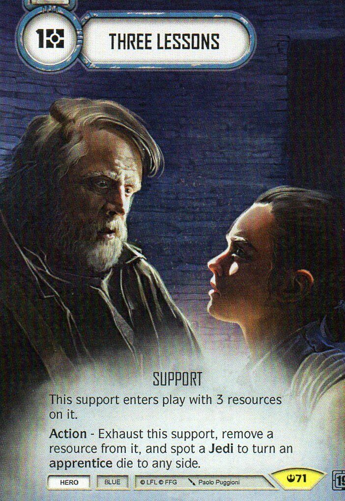 Three Lessons (SOH) Promo Star Wars Destiny Fantasy Flight Games