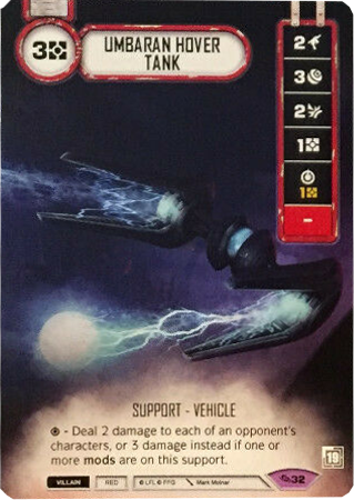 Umbaran Hover Tank (ATG) Promo (Card only) Star Wars Destiny Fantasy Flight Games