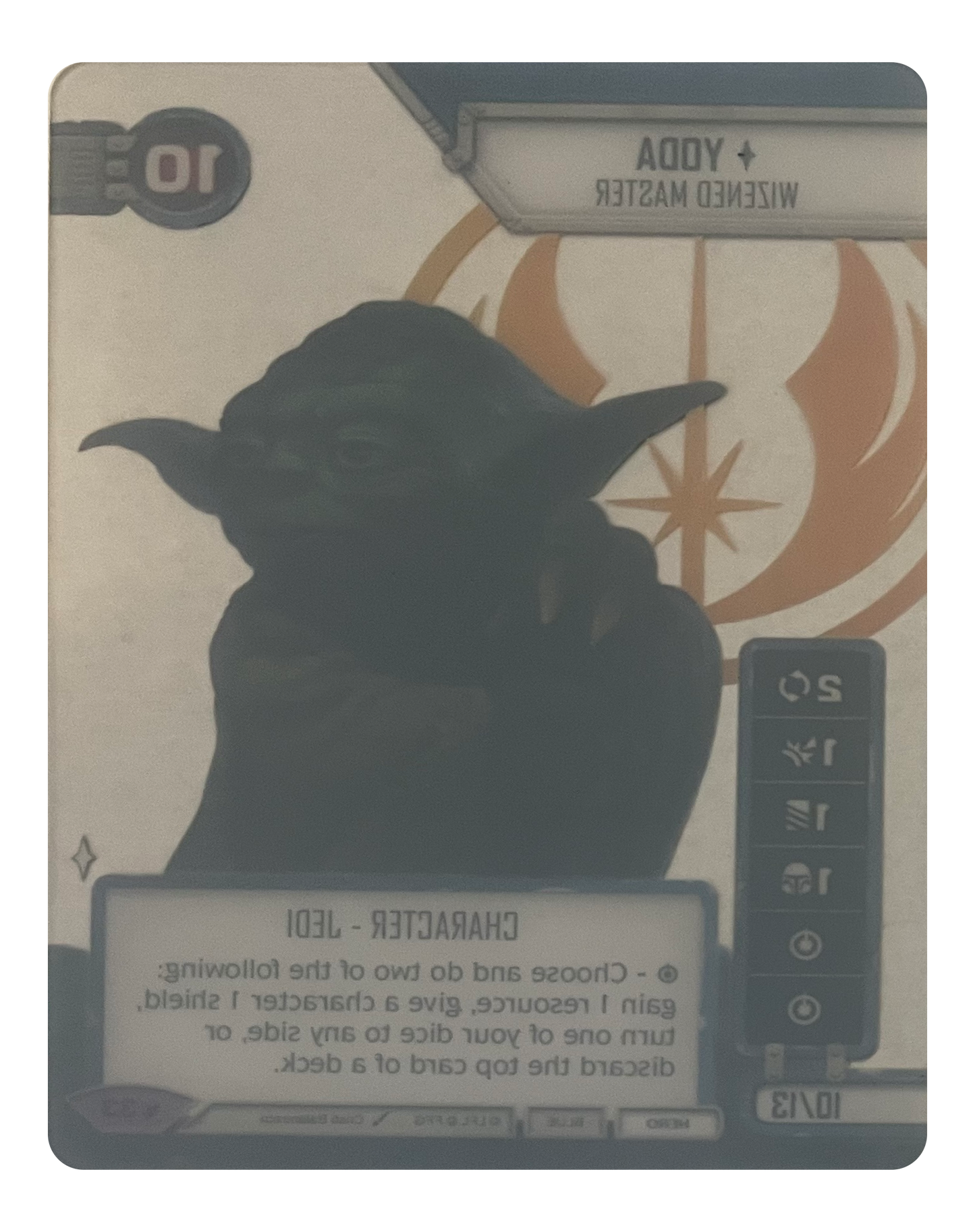 Yoda - Wizened Master (LEG) SpotGLASS Promo Star Wars Destiny Fantasy Flight Games
