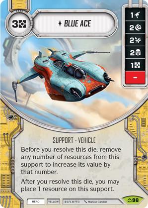 Blue Ace (CM) Rare Star Wars Destiny Fantasy Flight Games
